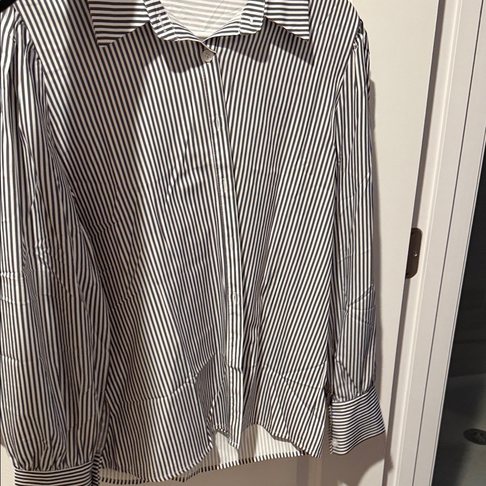 MUST GO THIS WEEK 🔥Zeagoo Black and White Striped Women's Dress Shirt
